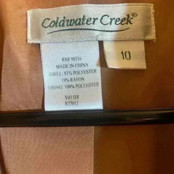 Coldwater Creek floral design zippered front jacket with lining. Women’s size 10 - Picture 8 of 8